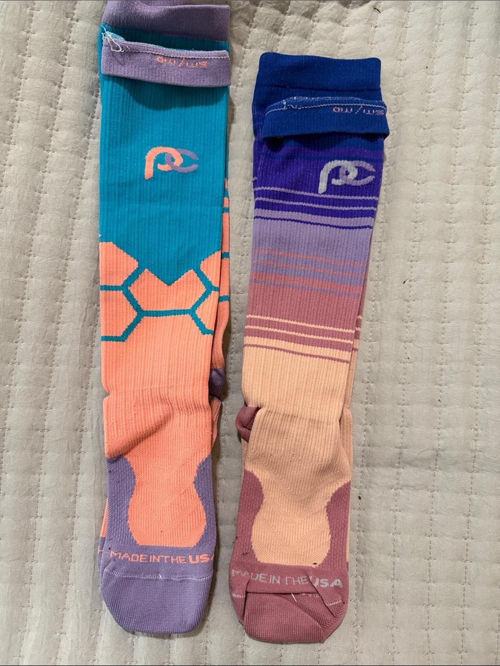 2 Pair Pro Compression Marathon 20-30 mmHg Compression Socks